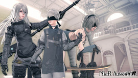 NIER:AUTOMATA A3 CLEAR POSTER - 5TH ANNIVERSARY | SQUARE ENIX Store