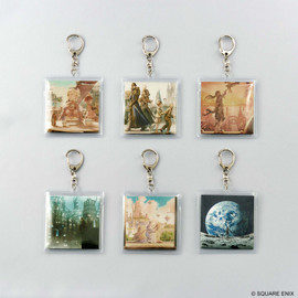 FINAL FANTASY XIV Music Collection Keychain - Vinyl Series Vol. 1 DISPLAY
