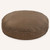 round dark brown dog bed cover