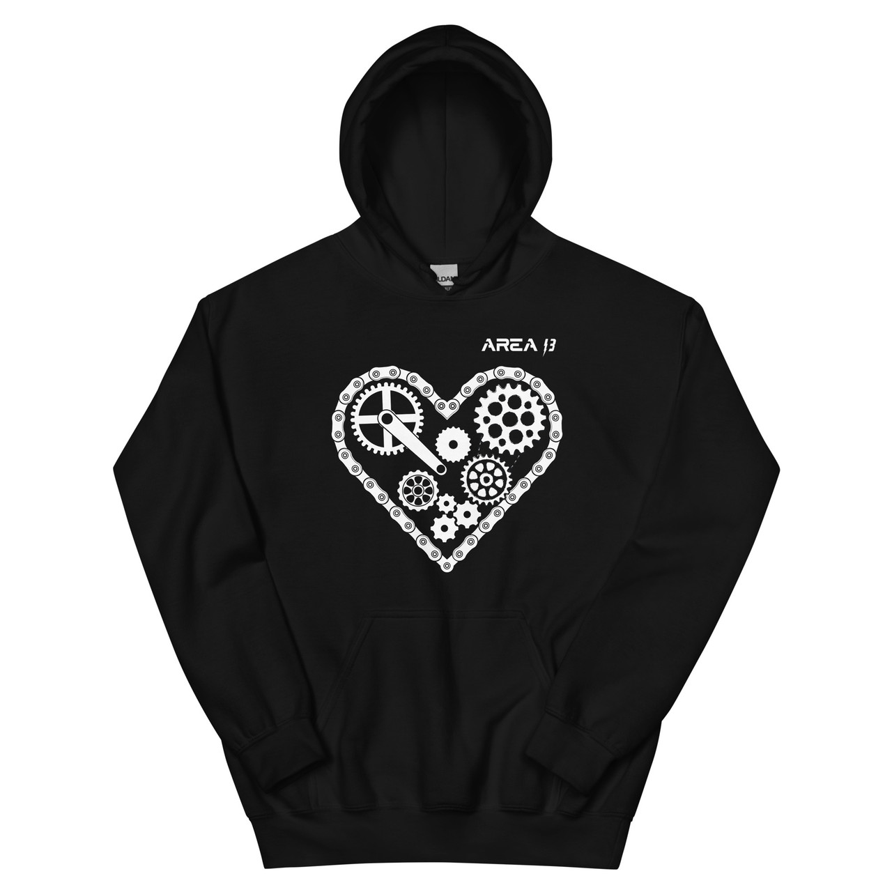 Chain Heart Unisex Hoodie - Area 13