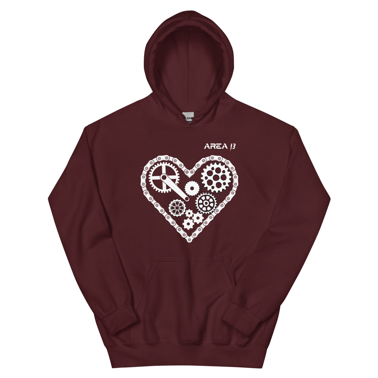 Chain Heart Unisex Hoodie - Area 13