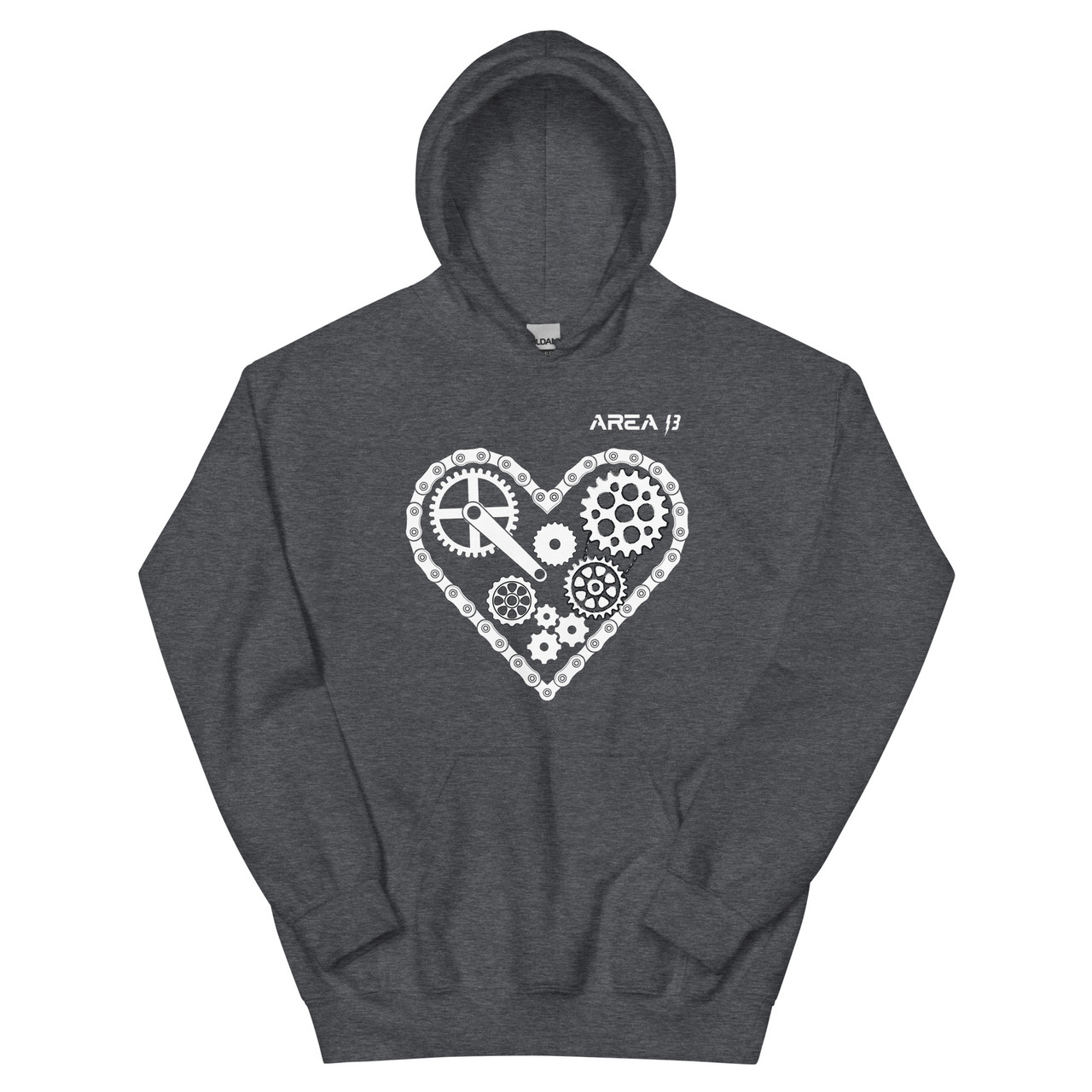Chain Heart Unisex Hoodie - Area 13