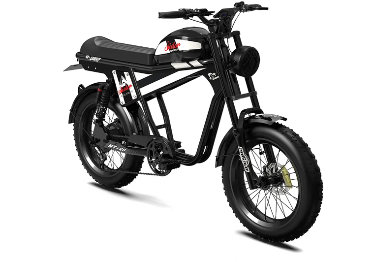 Qiolor Tiger Plus Electric Off-Road Bike - black