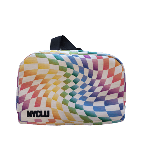 Rainbow Checkered Fanny Pack