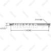 EW0800 LED INTERIOR LIGHT 11.6' 12-24V