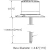 EB7265CA BEACON LED 12-24VDC (CLEAR/AMBER)