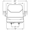 MODEL 2100 CONTOURED PAN SEAT/ARM REST