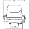 MODEL 3100 MOLDED PAN SEAT