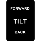 DECAL-112 DECAL (TILT FORWARD/BACK)