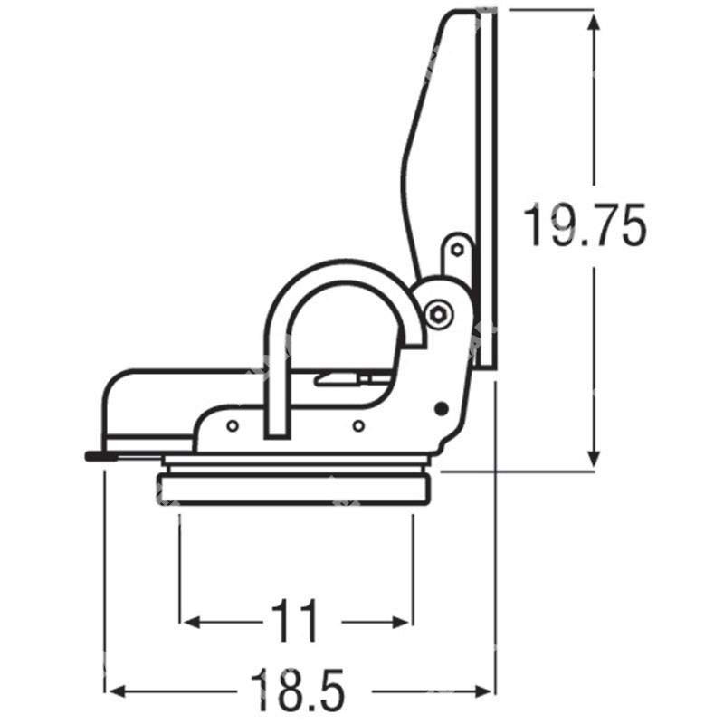 MODEL 3500-ELE MOLDED FOLD BACK / SWITCH