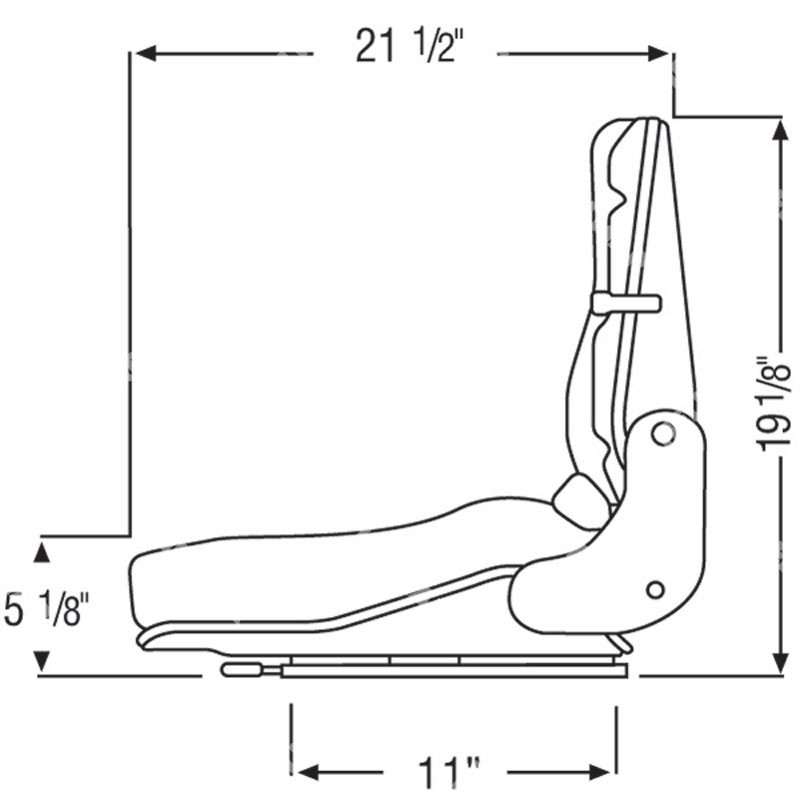 MODEL 1600-ELE SUSPENSION SEAT / SWITCH