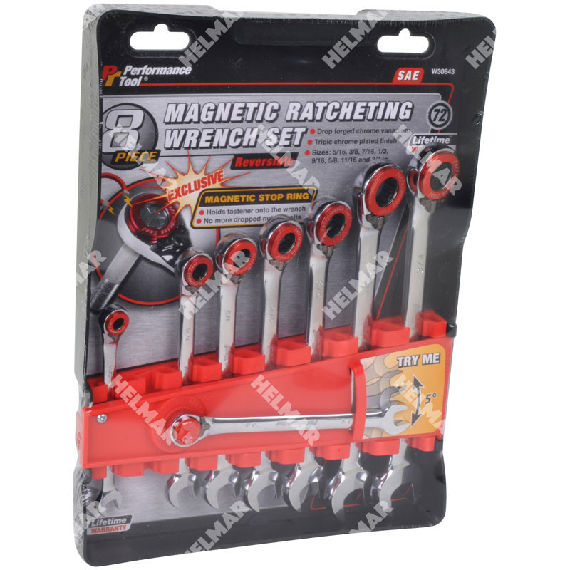 W30643 MAGNETIC WRENCH SET (SAE)