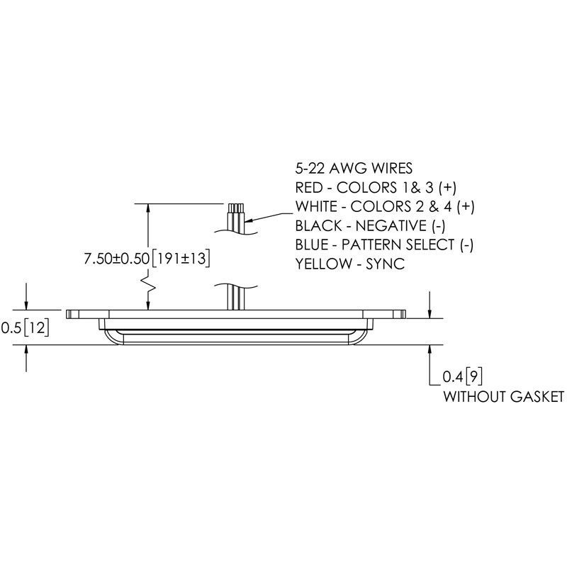 ED3802RB DIRECTIONAL, LED (12-24VDC)