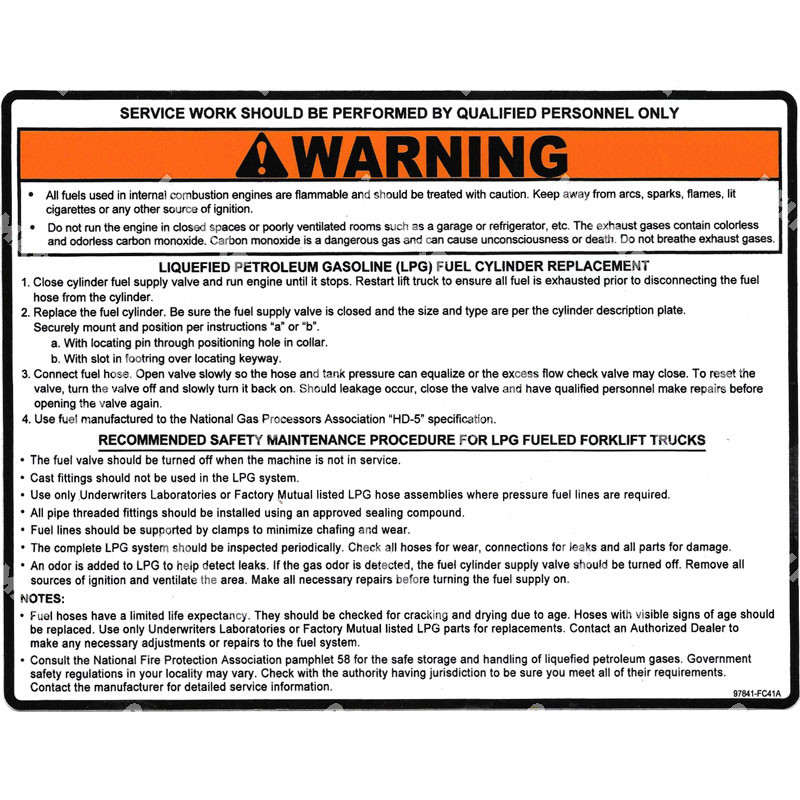 97841-FC41A DECAL, CAUTION