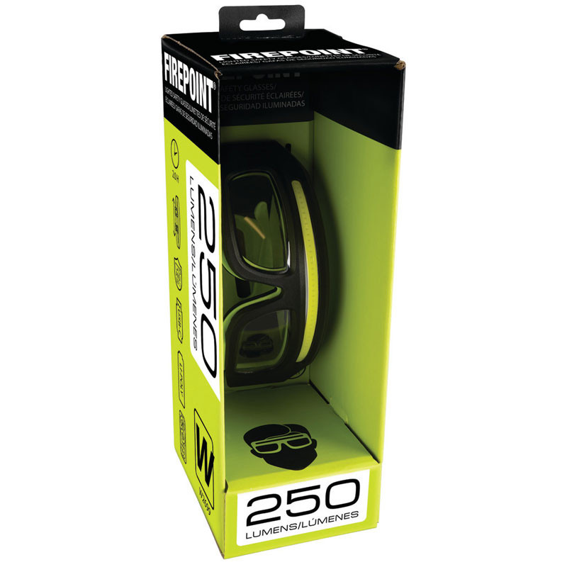 W2699 LIGHTED SAFETY GLASSES (250LM)
