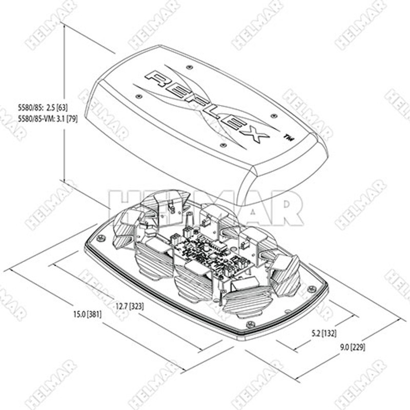 5580A-VM STROBE LAMP, MINIBAR (LED AMBER)