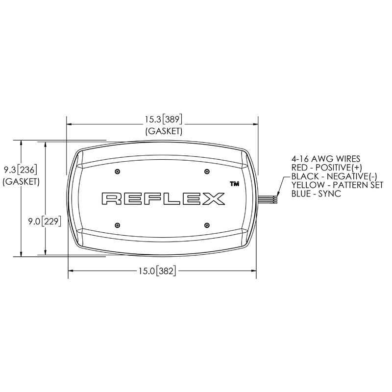 5585CAC STROBE LAMP (LED AMBER/CLEAR)
