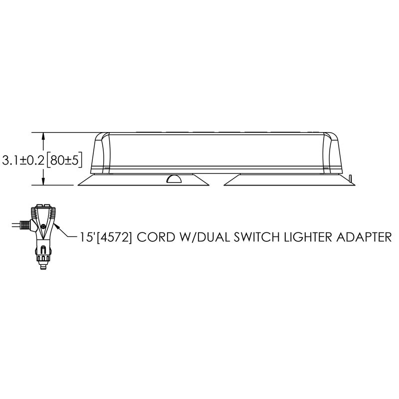 5585CB-VM STROBE LAMP (LED BLUE)