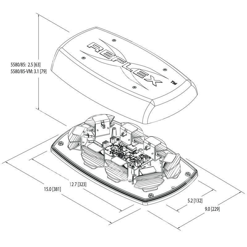 5585CC STROBE LAMP (LED CLEAR)