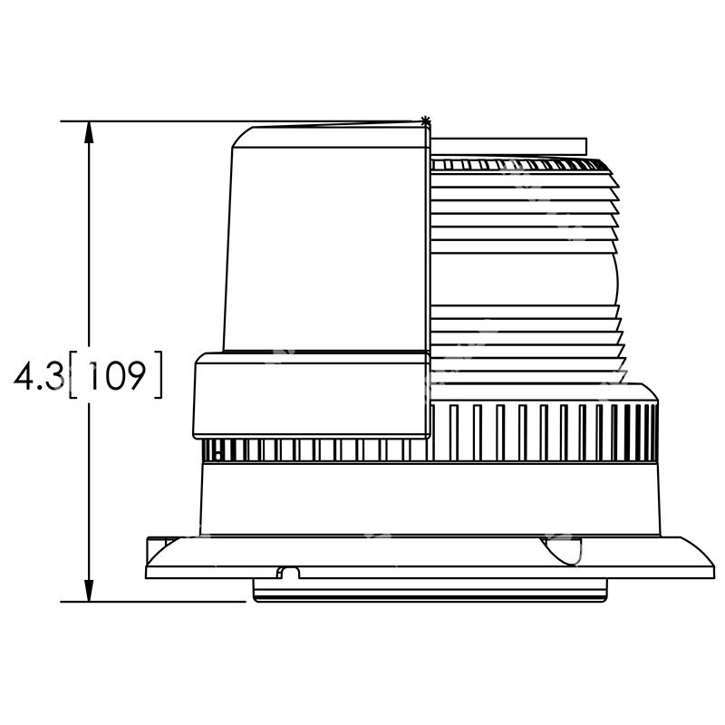 6410A-MG STROBE LAMP (AMBER)