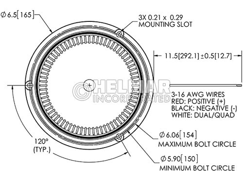 6570R STROBE LAMP (RED)