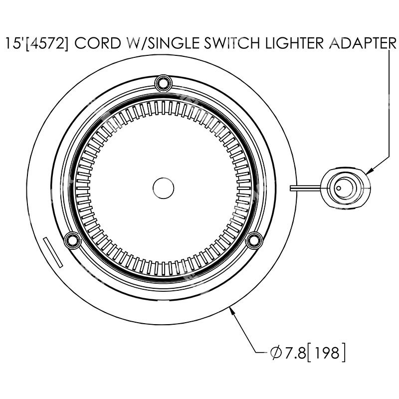 7950A-VM STROBE LAMP (LED AMBER)