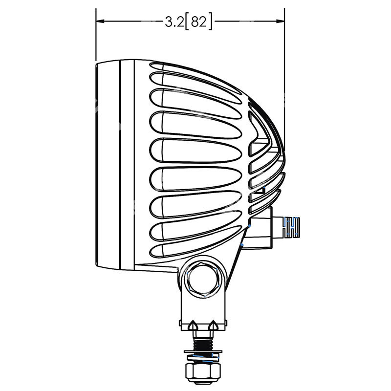 EW2010B SPOT LIGHT BLUE ARROW 12-60 V