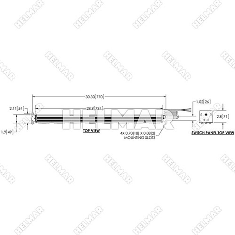 37038AS SIGNAL BAR KIT  LED 12-24VDC (AMBER)