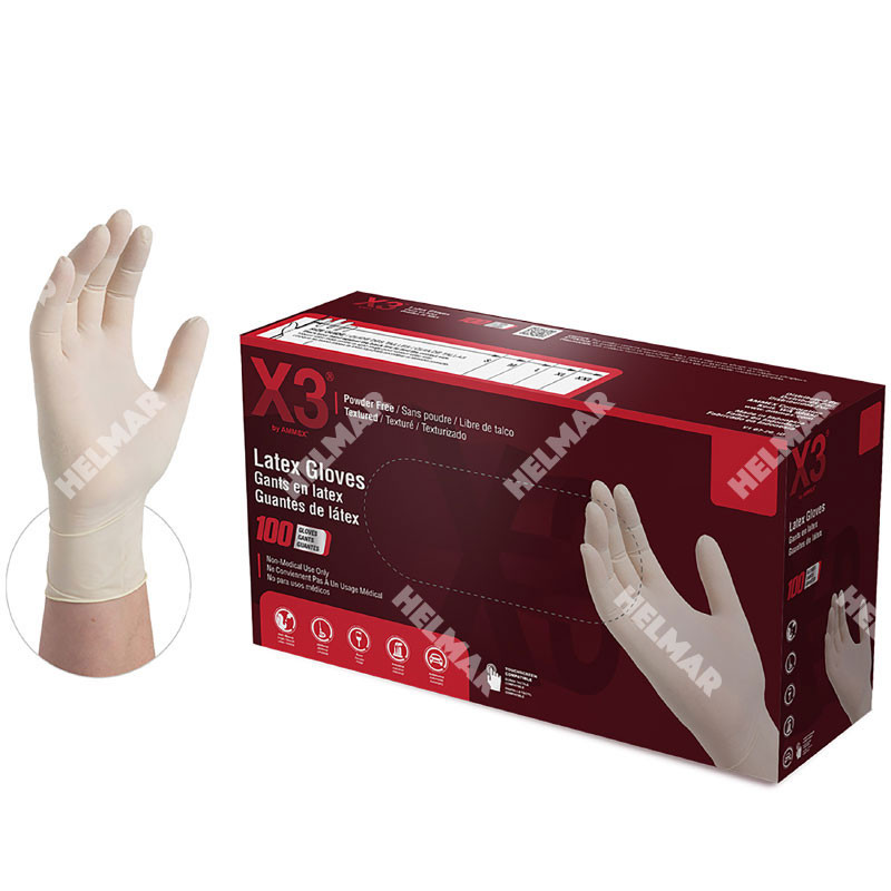 GLV-4603 LATEX GLOVE (MEDIUM/100 PK)