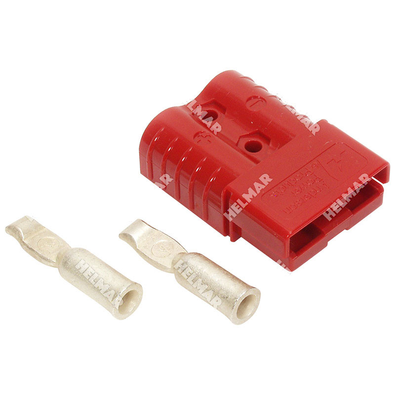 6802G3 CONNECTOR W/CONTACTS (SB120 #6 RED)