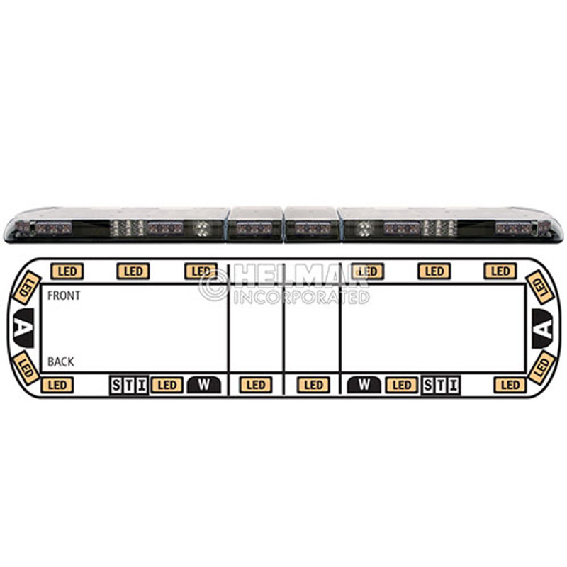 12-20006-E LIGHTBAR 60" LED 12-24VDC (AMB