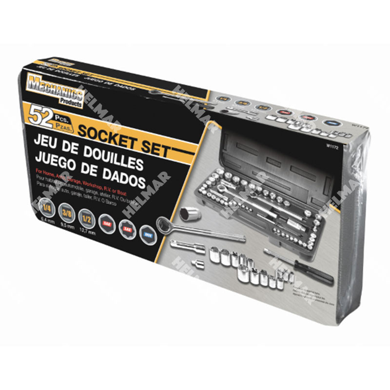 Forklift & Lift Truck Tools - W1172 Socket Set (52 Pc)
