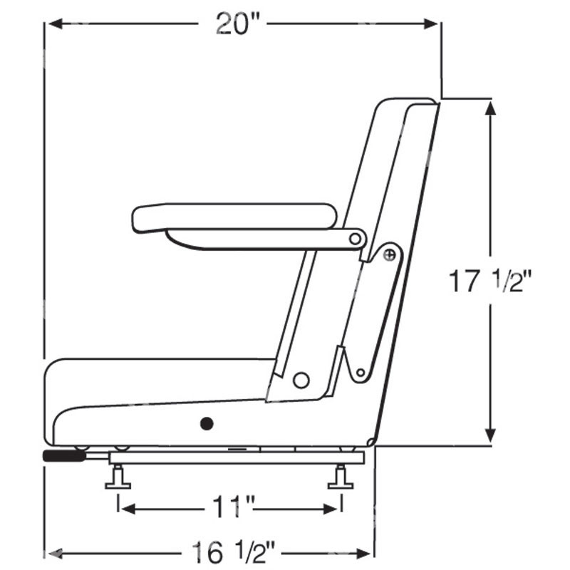 MODEL 1200 SEAT, ARM REST