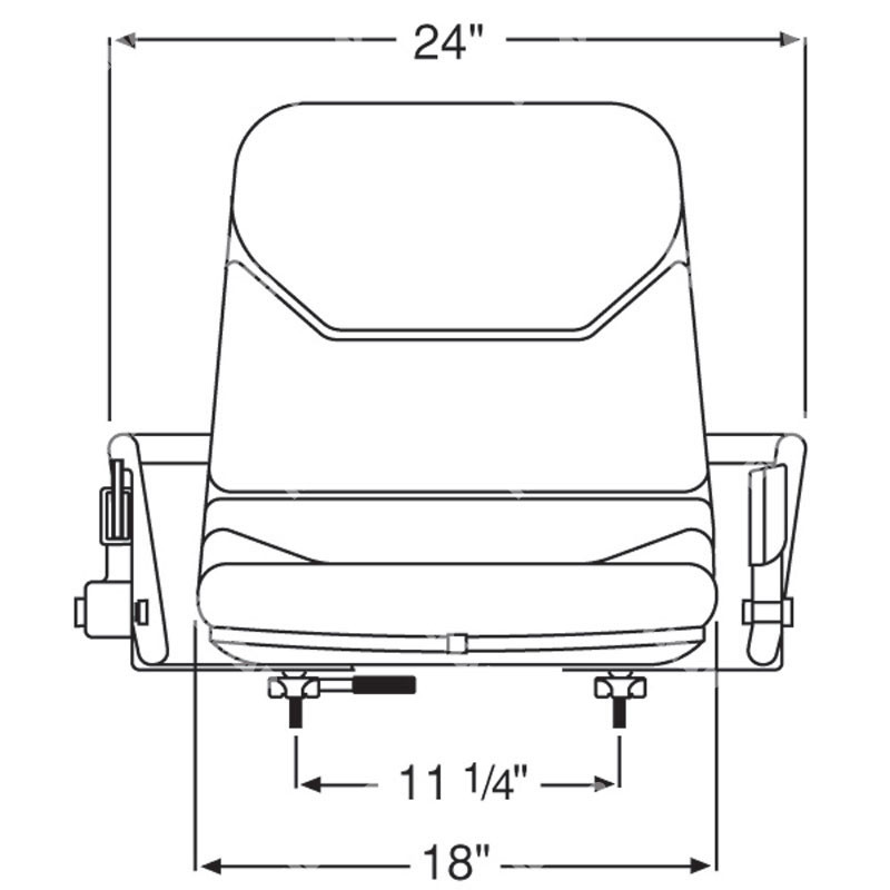 MODEL 2700 MOLDED SEAT