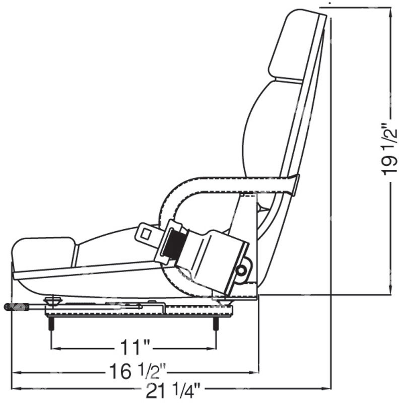 MODEL 3100 MOLDED PAN SEAT