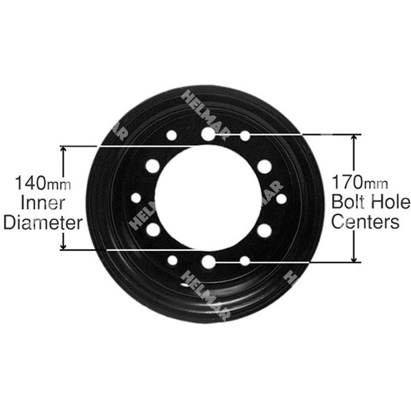 R650-2  STEEL RIM ASSEMBLY