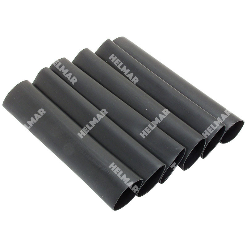 05402 SHRINKABLE TUBING (BLACK/6PK)