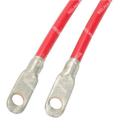 Jumper Cable, 6mm Ring Type Lug to Lug Terminals, 24A 150cm Red