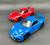 Two Maisto Special Edition Porsche 911 GT3 in the color red and blue