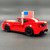 Rear view of Muscle Car with US Flag in the color red is built using new genuine LEGO bricks and can fits one minifig inside by BRICKSPLUSDIECAST Rear view of Muscle Car with US Flag in the color red is built using new genuine LEGO bricks and can fits one minifig inside by BRICKSPLUSDIECAST