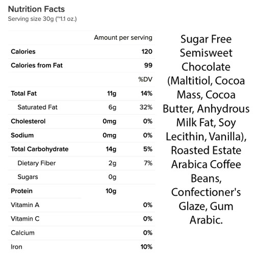 Sugar Free Dark Chocolate Espresso Beans