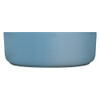 Matte blue round above counter basin