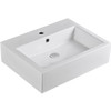 Gloss white above counter rectangle basin