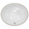 Gloss white undermount oval basin
