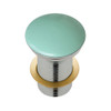 Matte Green,  ceramic dome 32mm pop up without  overflow