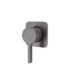 Gun metal soft square plate wall mixer