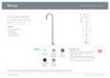 Specification sheet for the Isabella Floor Mounted Bath Outlet by Fienza.