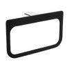 Matte black rectangle towel ring