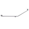 Angled stainless steel round grab rail. 40 degrees Angled stainless steel round grab rail. 40 degrees