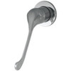 Chrome teardrop, long handle wall mixer. Chrome teardrop, long handle wall mixer.